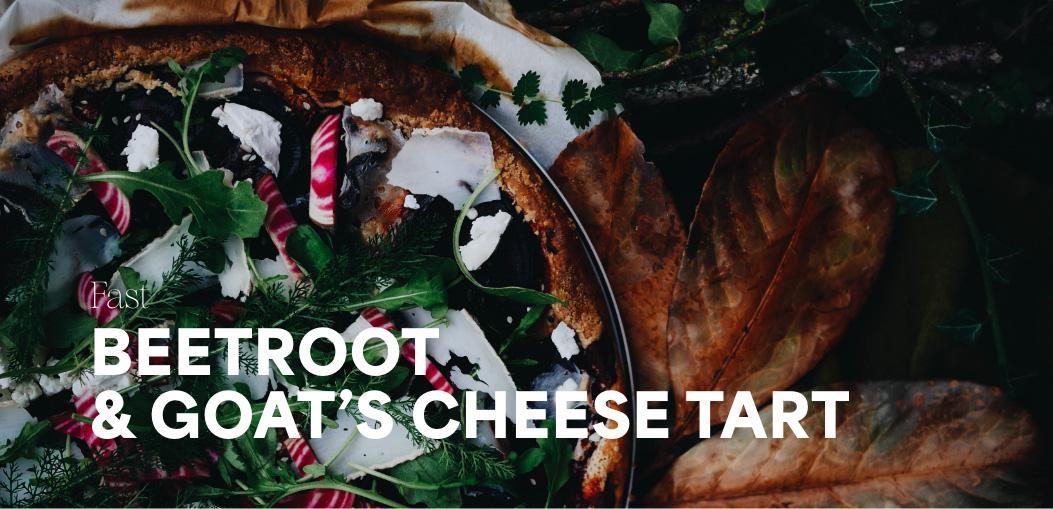 beetroot & goat's cheese tart